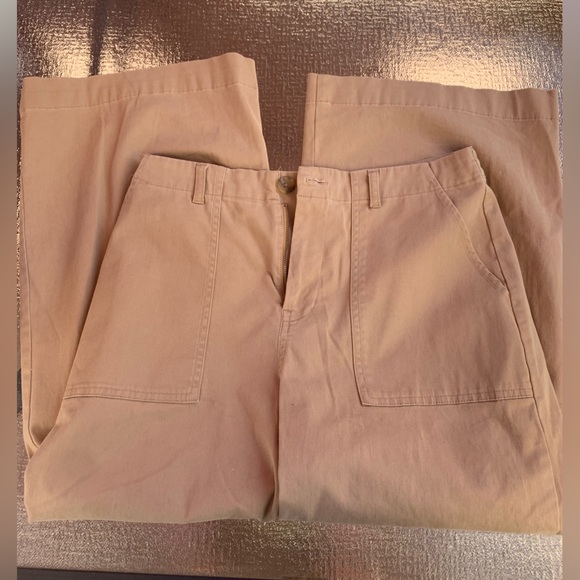 Wide Leg Beige Trousers - Picture 4 of 4